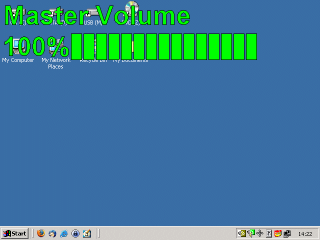 On Screen Display Showing Volume Adjustment