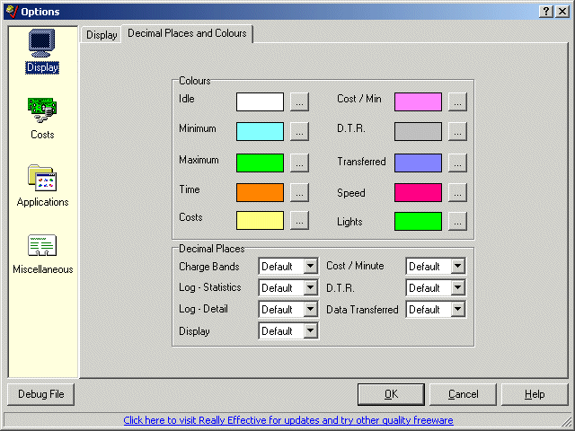 Display - Decimal Places And Colour