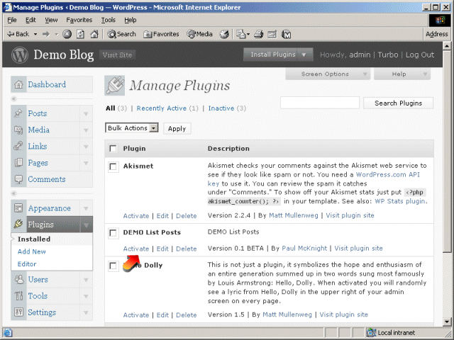 Activate The Plugin